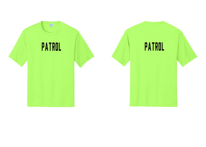 NYC Factory Patrol Performance T-Shirt (Classic) - Front + Back - Neon Green