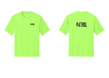 NYC Factory Patrol Performance T-Shirt (Classic) - Chest + Back - Neon Green