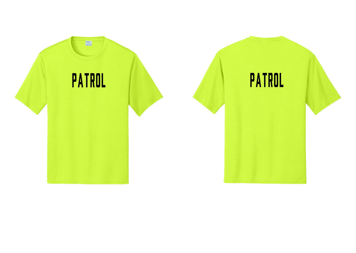 NYC Factory Patrol Performance T-Shirt (Classic) - Front + Back - Neon Yellow