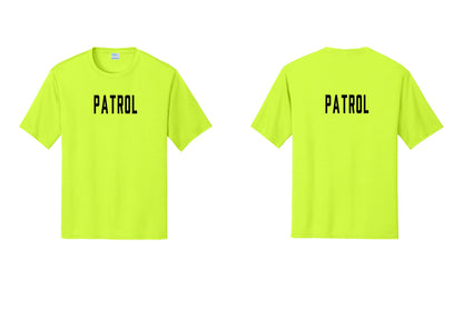 NYC Factory Patrol Performance T-Shirt (Classic) - Front + Back - Neon Yellow