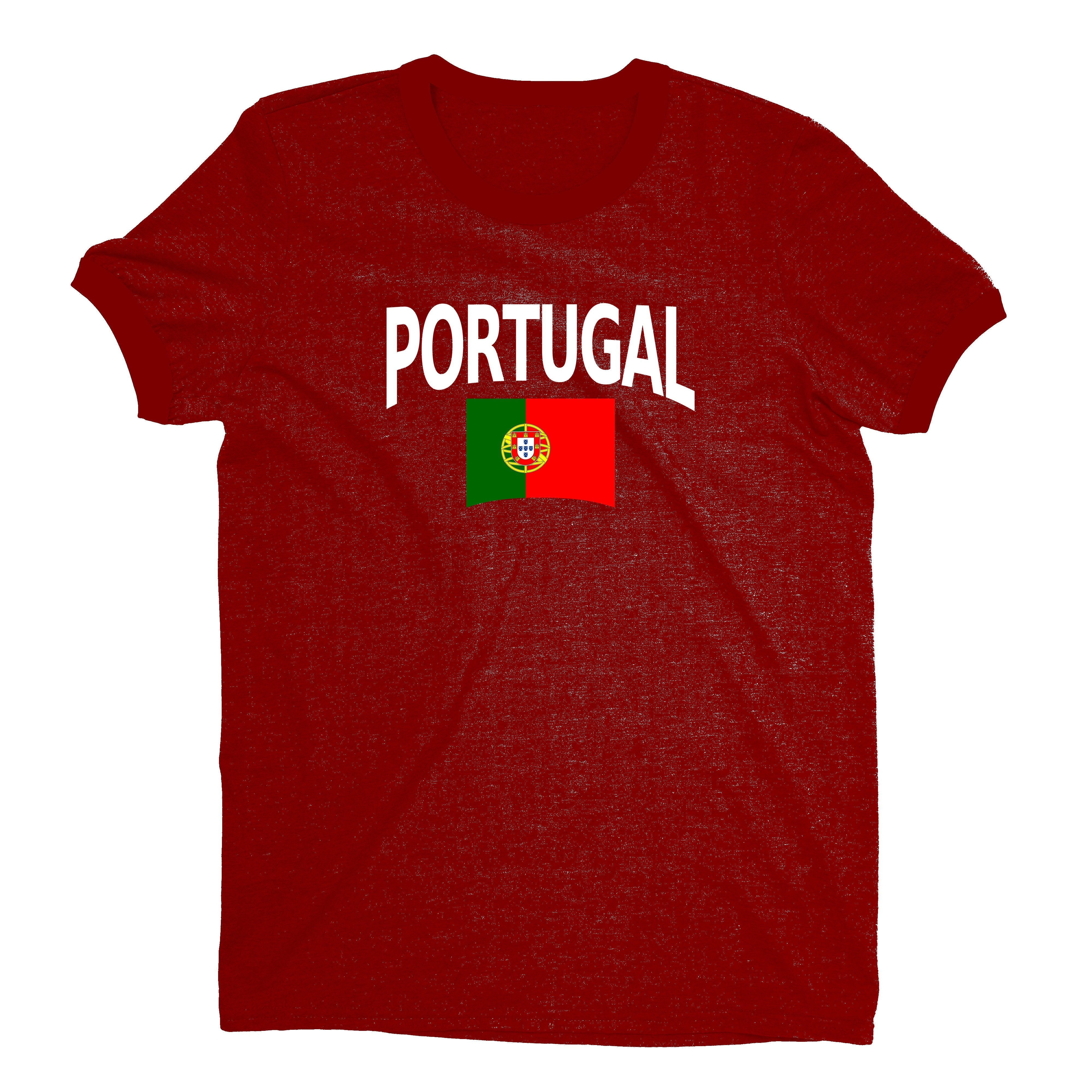 Portugal World Cup Plain Tee Unisex T-Shirt -- NYC Factory - Maroon