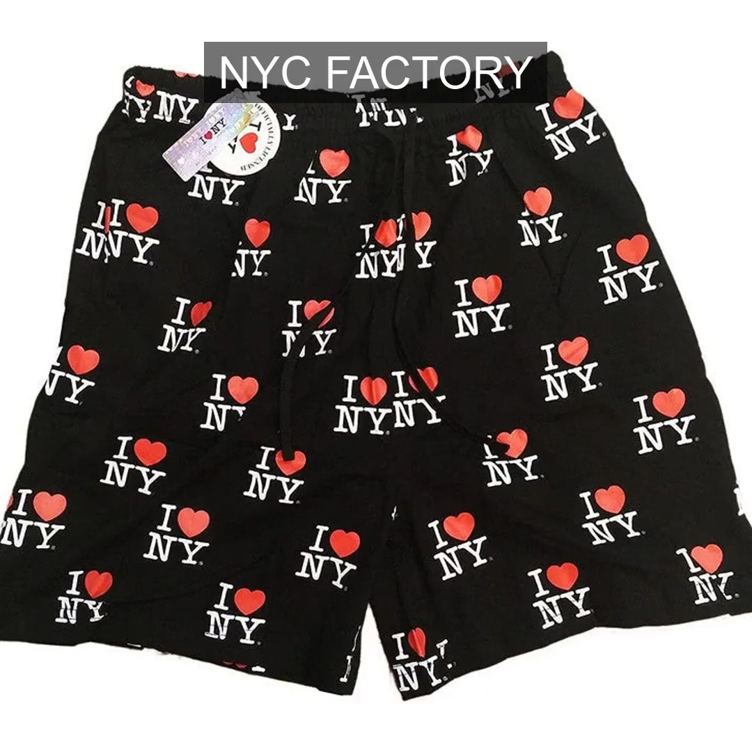 I Love NY Unisex Black Boxer Shorts