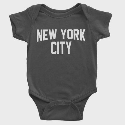 NYC Factory Unisex New York City Baby Bodysuit White