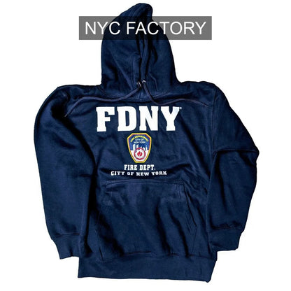 FDNY Men's Officially Licensed Navy Hoodie