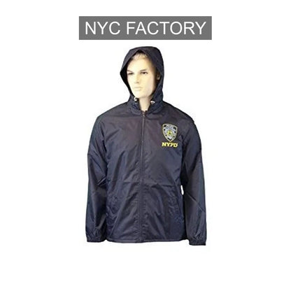 NYPD Men's Officially Licensed Navy Rain Coat
