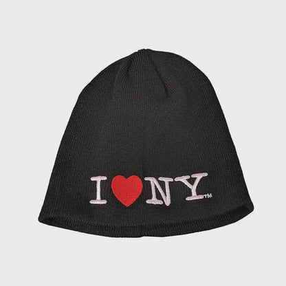 I Love NY Unisex Black Winter Hat Beanie Skull Cap