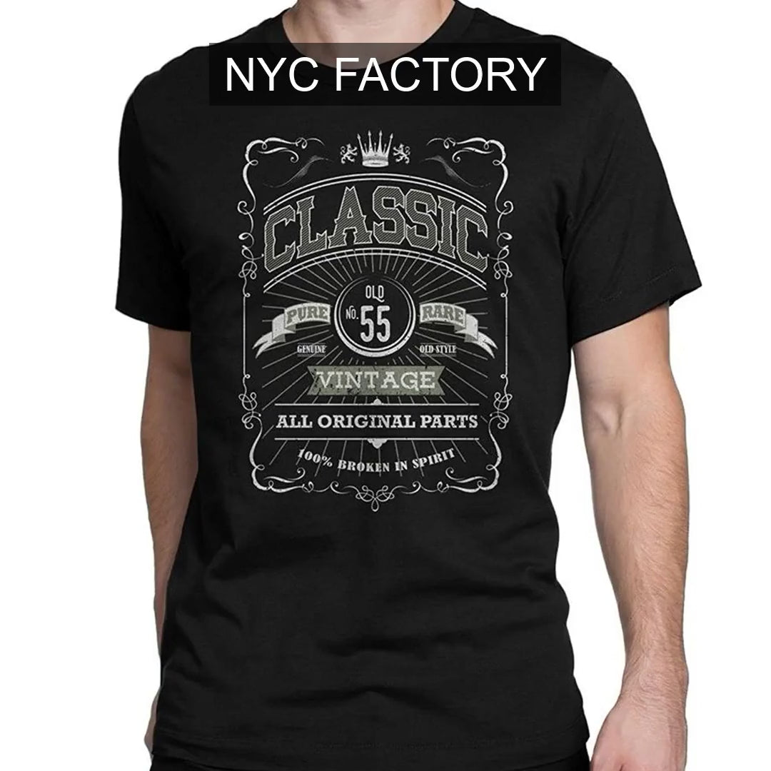 NYC Factory Men's 55th Birthday Black T-Shirt