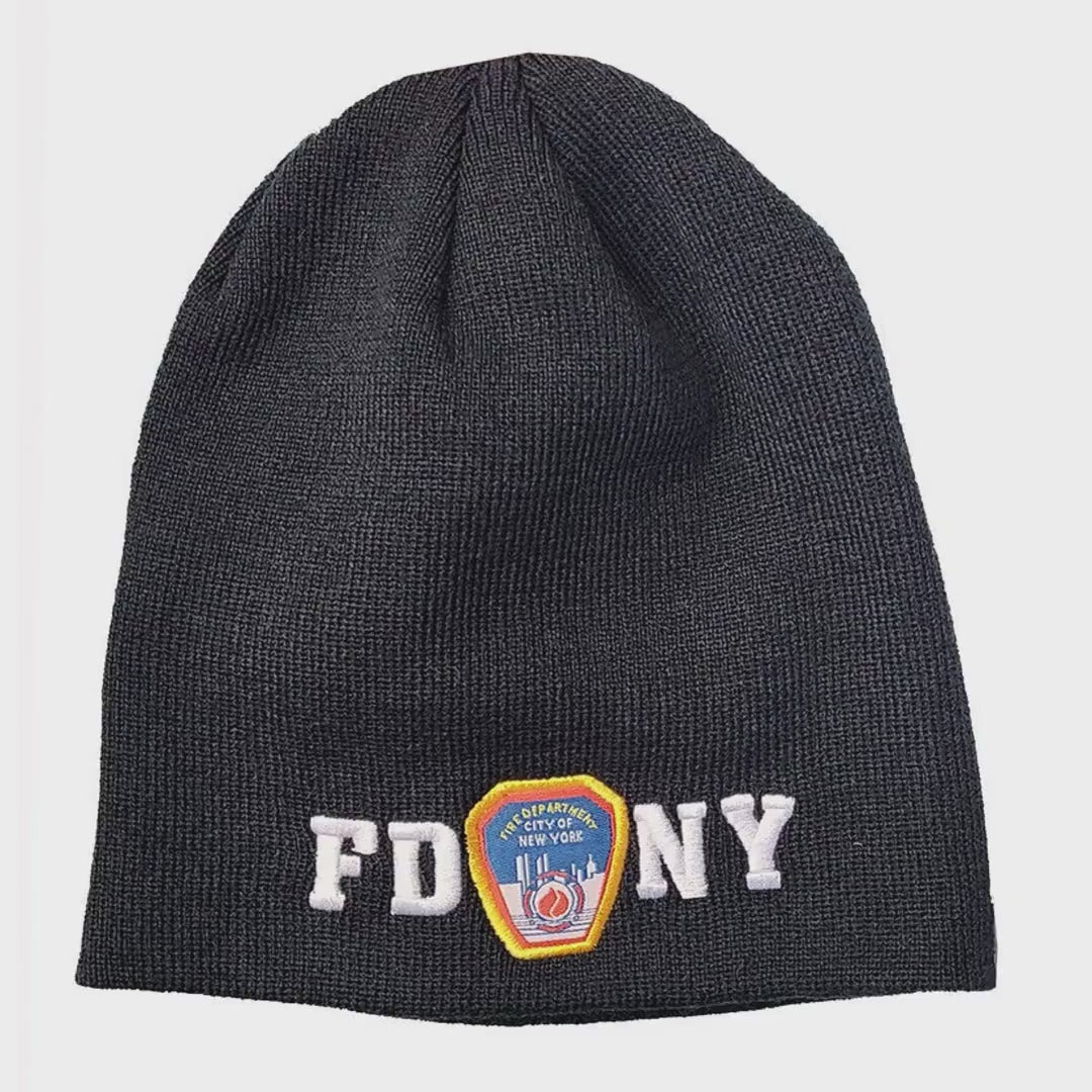 Video laden: FDNY Beanie Wintermütze (No Fold Style, Marineblau)