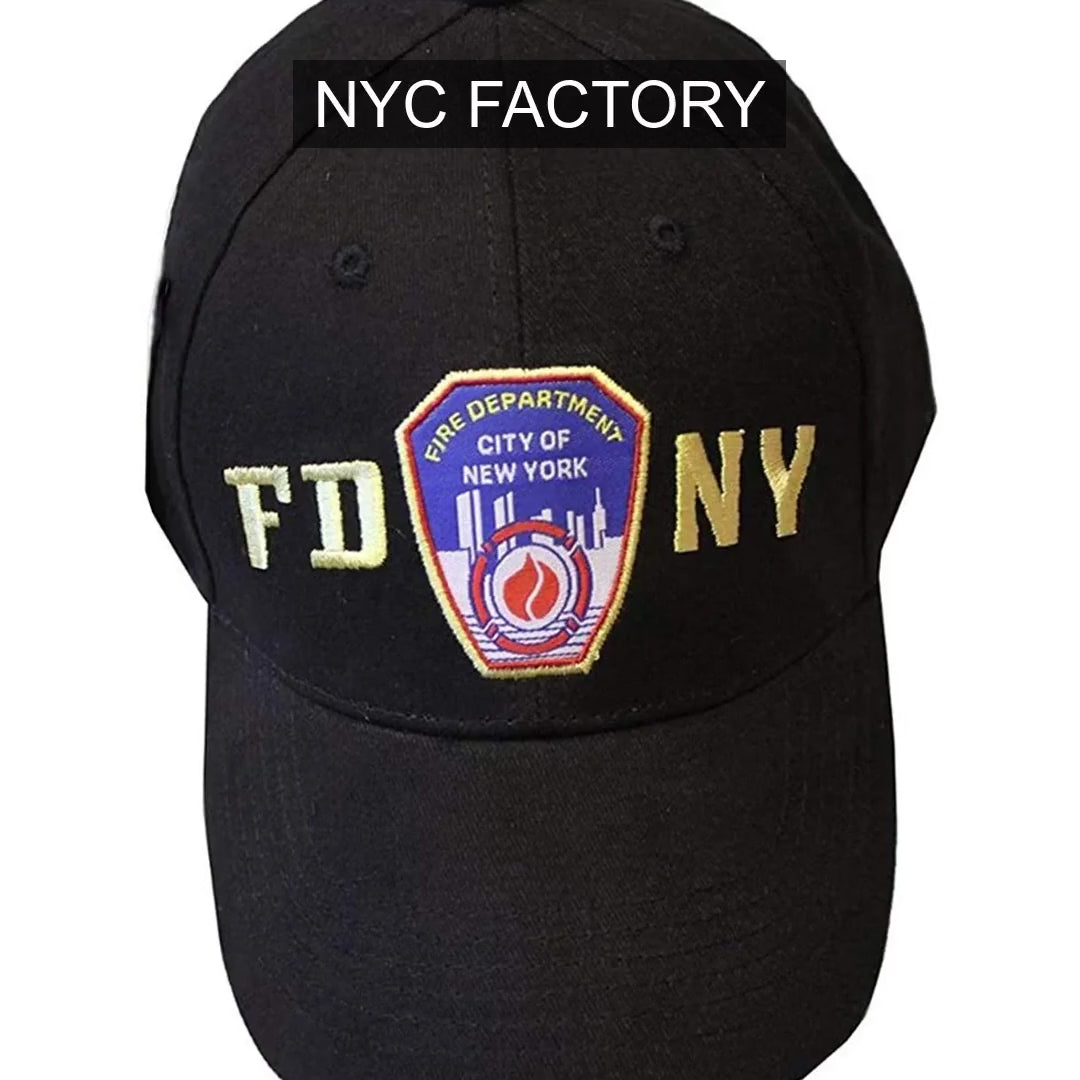 Video laden: FDNY Baseballmütze Polizeiabzeichen Feuerwehr von New York City Schwarz &amp; Gold ...