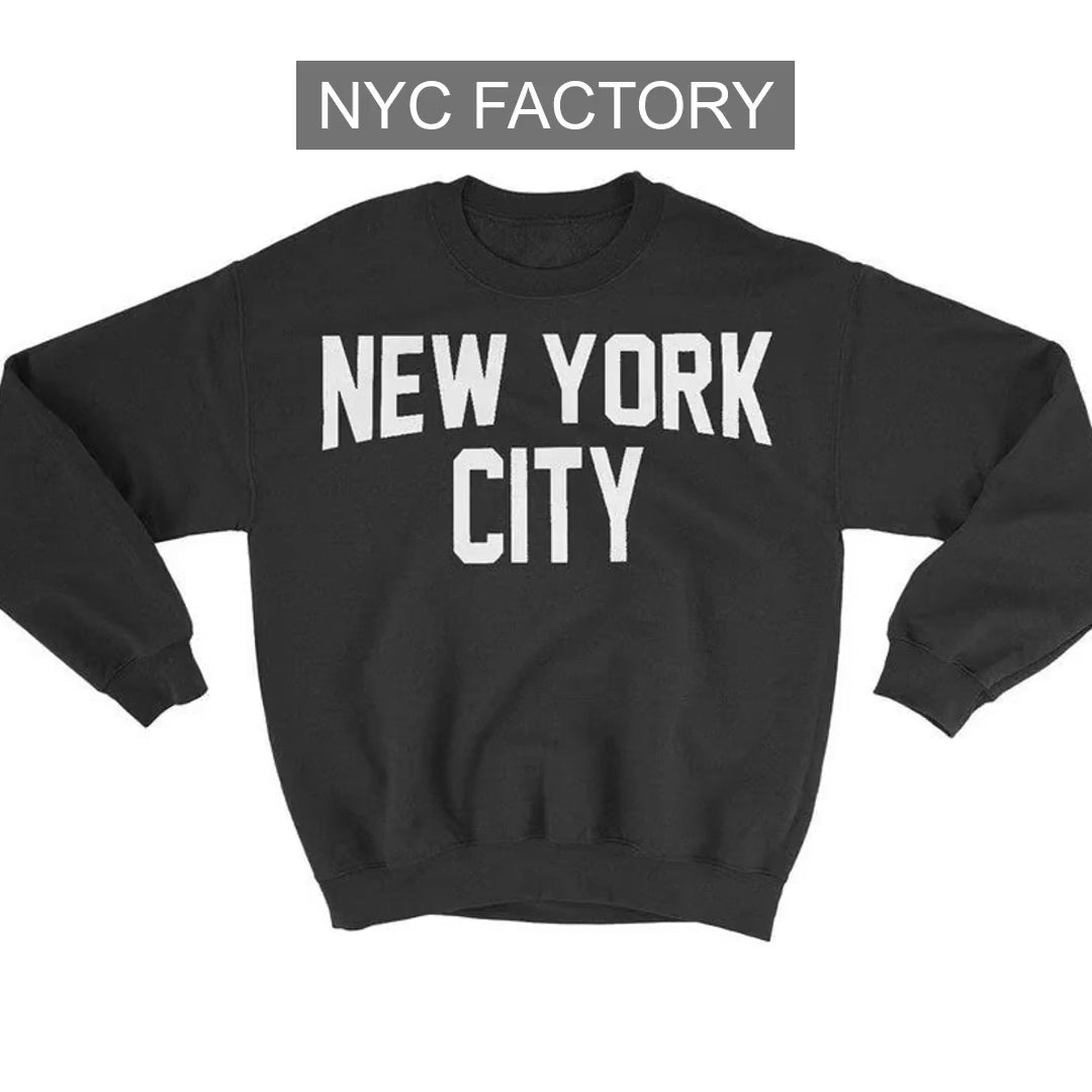 NYC Factory Men's New York City Black Sweatshirt