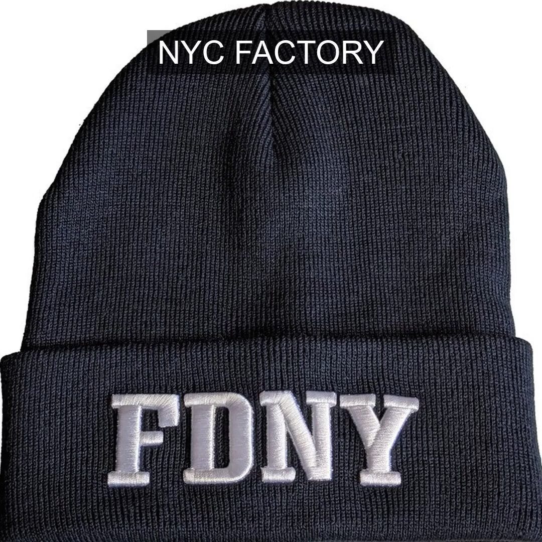 Load video: FDNY Men's Officially Licensed Navy Winter Hat