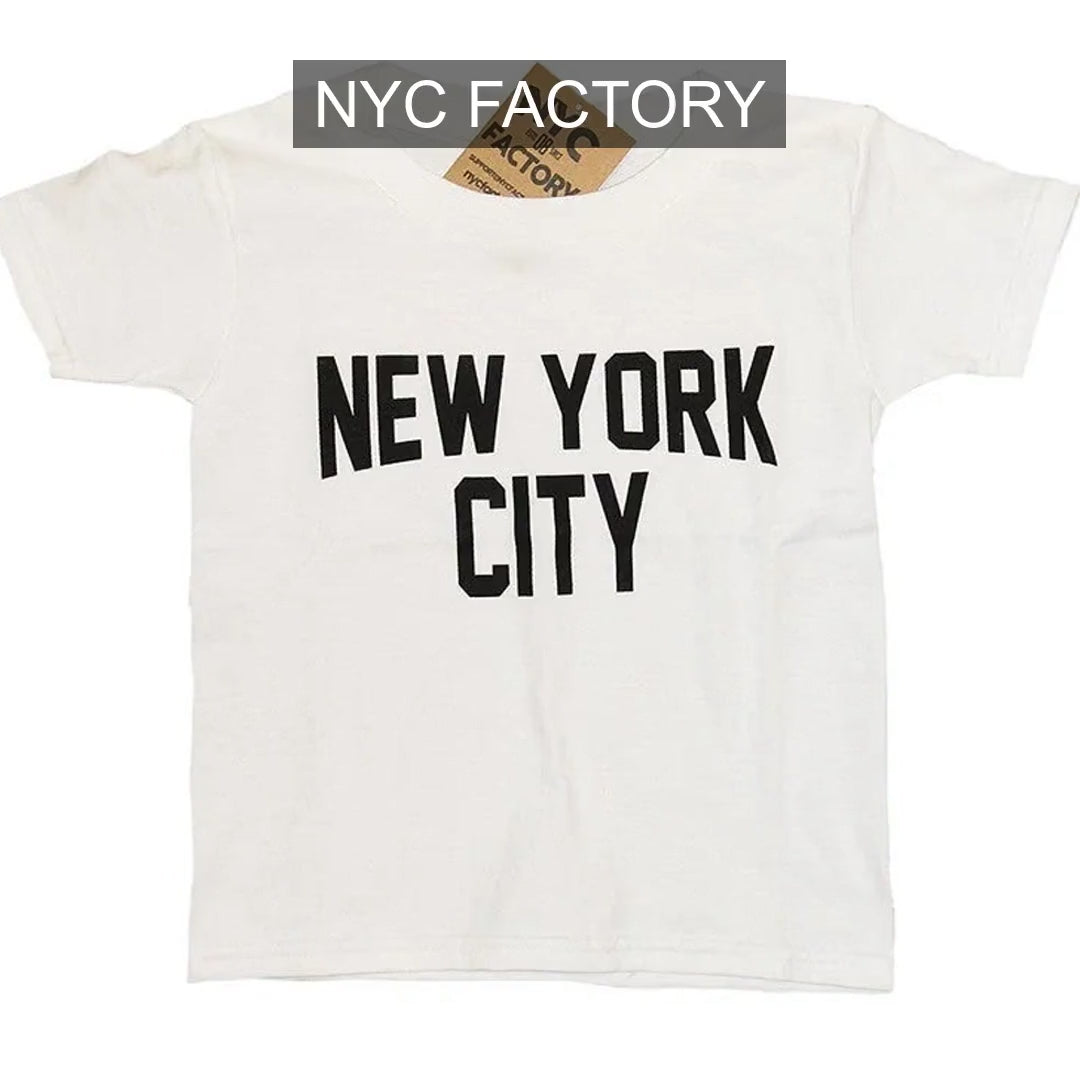 Cargar video: NYC Factory Girls' New York City White T-Shirt