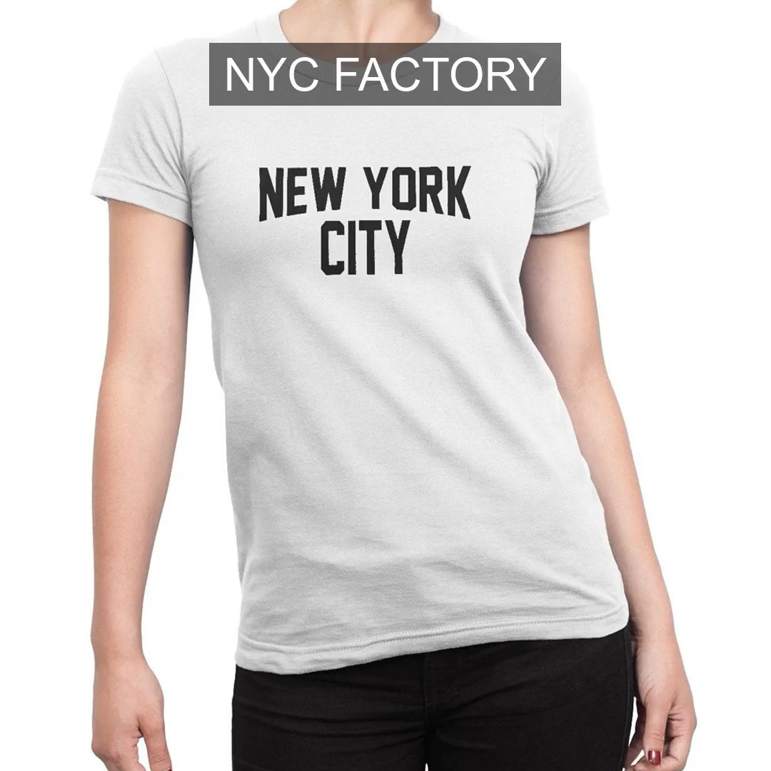 NYC Factory Women's New York City White T-Shirt