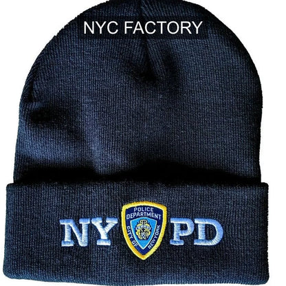 NYPD Unisex Officially Licensed Winter Hat Navy