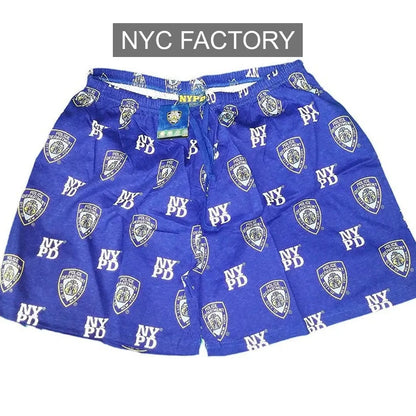 NYPD Men's Officially Licensed Boxer Shorts Blue