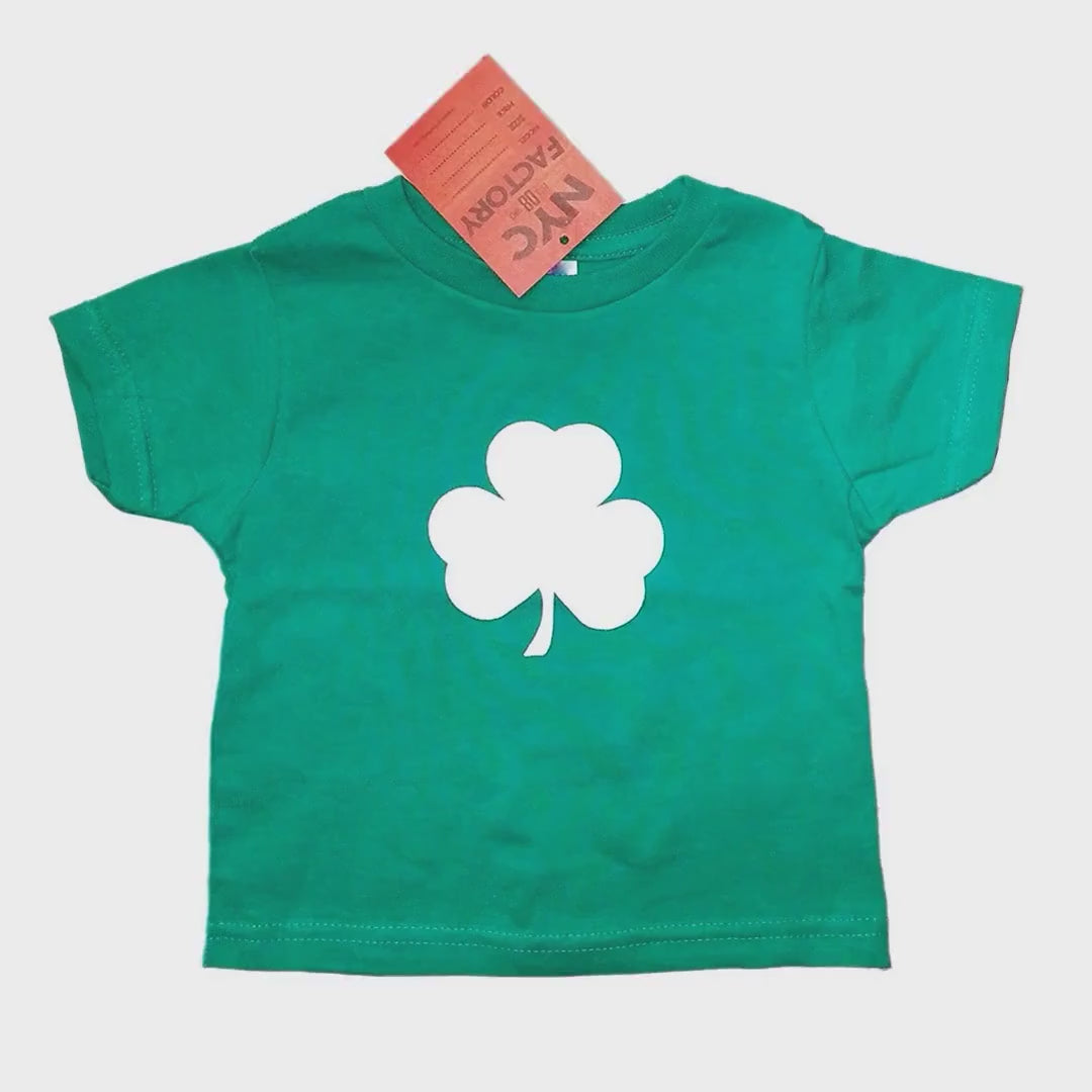 Load video: Shamrock Infant Green T-Shirt