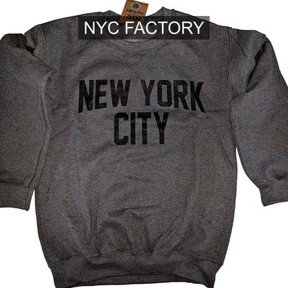 New York City Crewneck Sweatshirt Lennon Shirt Dark Heather