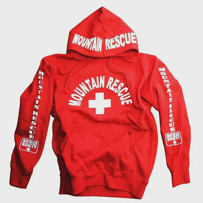 Lifeguard Men's Mountain Rescue Red Hoodie