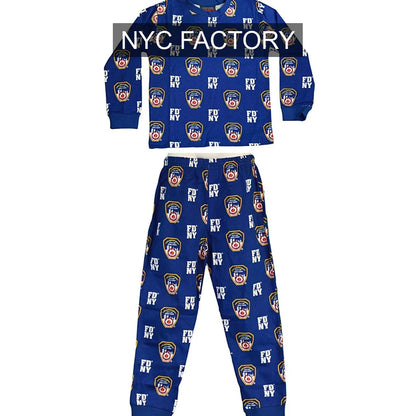 FDNY Boys Officially Licensed Pajama Set Blue