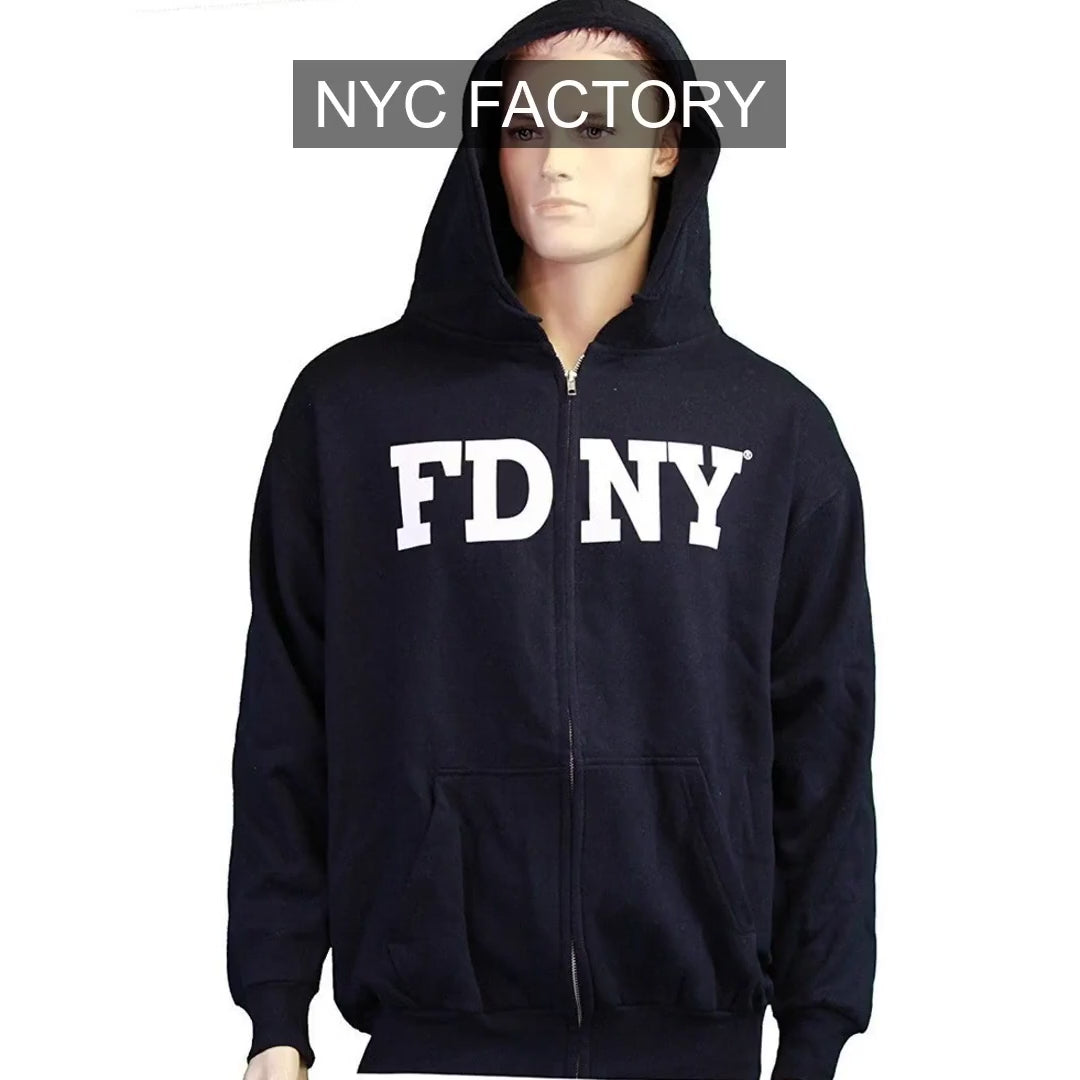 Load video: FDNY Men's Officially Licensed Navy Hoodie
