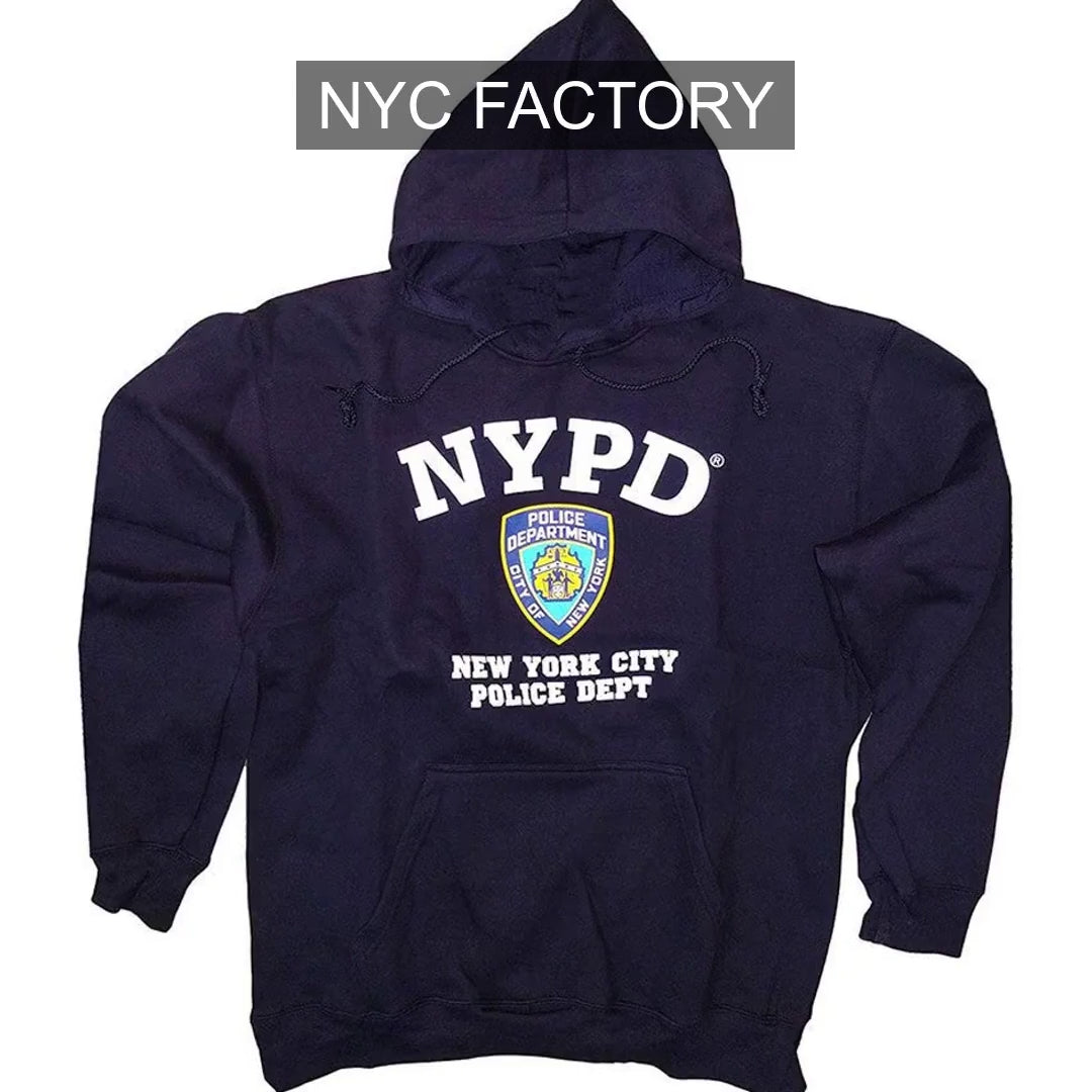 Load video: NYPD Men's Officially Licensed Navy Hoodie