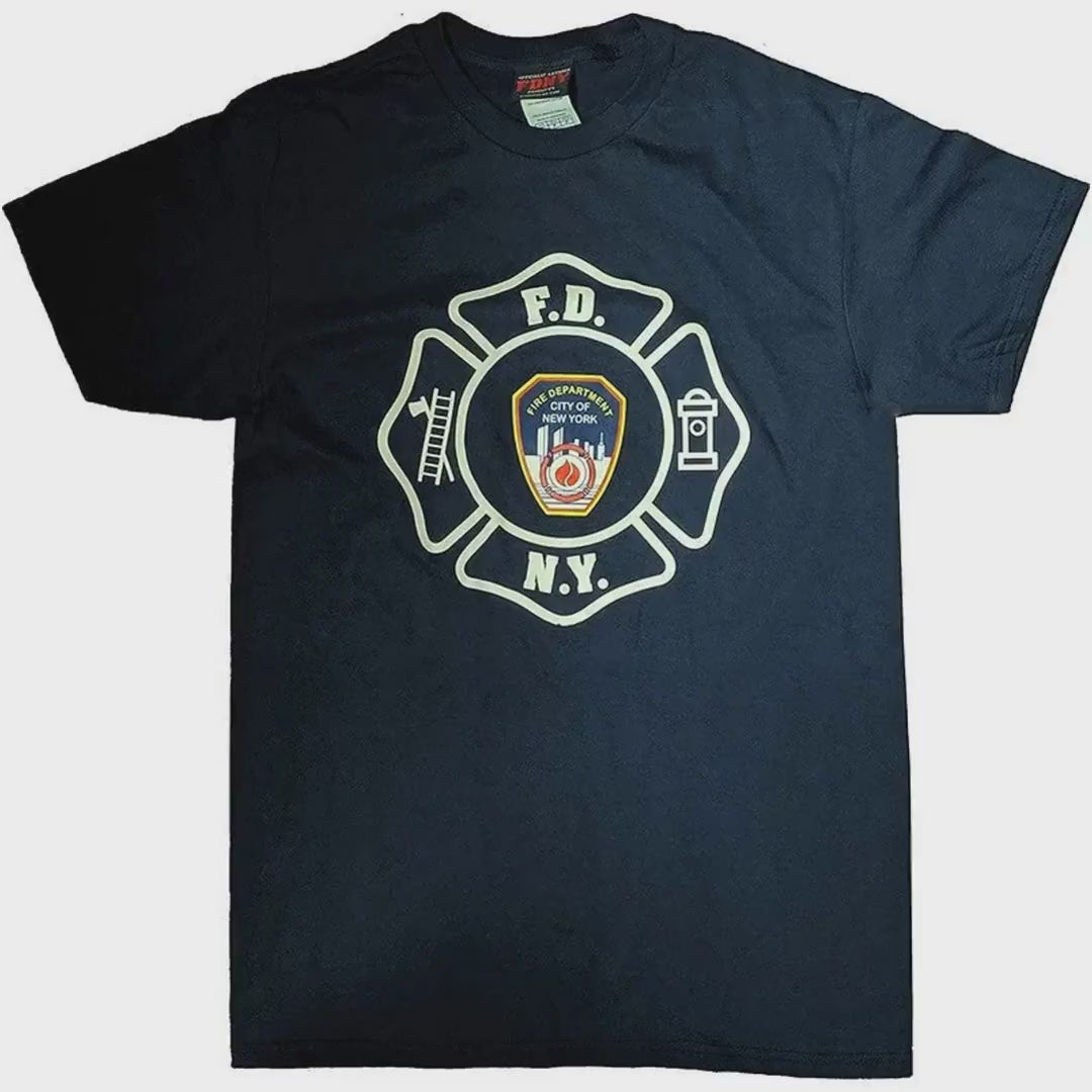 FDNY Men's Officially Licensed Navy T-Shirt