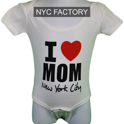 I Heart Mom Baby Body Love New York City White Mothers Day Gift Shirt