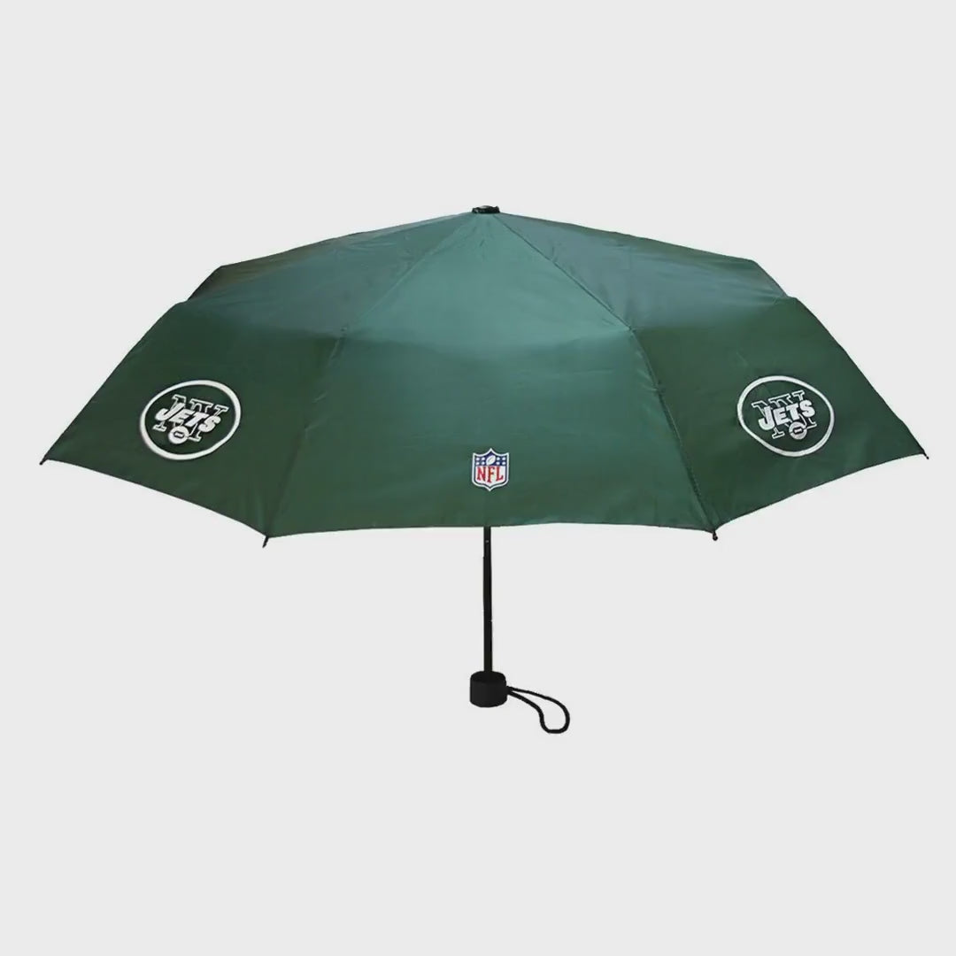 Load video: NFL New York Jets Unisex Minibrella Umbrella