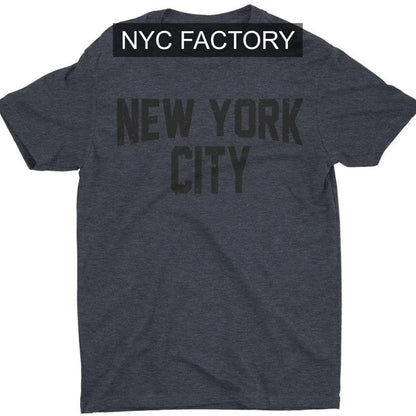 NYC Factory Unisex New York City Distressed Charcoal T-Shirt