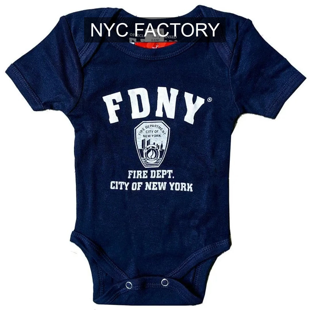 Cargar video: FDNY Baby Officially Licensed Bodysuit Navy