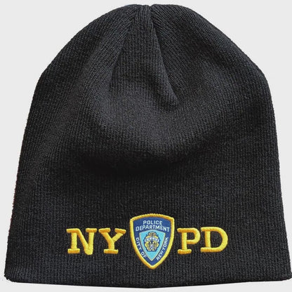 NYPD Unisex Officially Licensed Winter Beanie Black