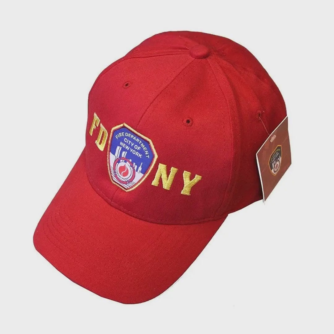 FDNY Men's Officially Licensed Red Baseball Hat | Official NYC