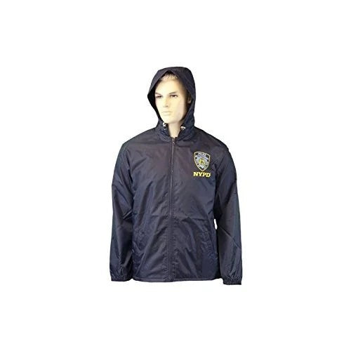 NYPD Men's Officially Licensed Navy Rain Coat | NYC Factory