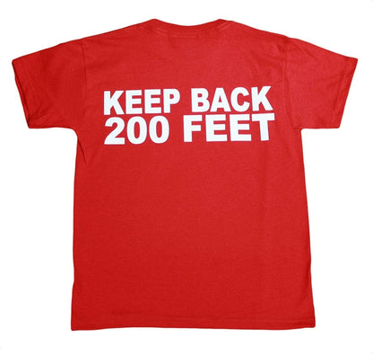 FDNY Kids Short Sleeve Screen Print 200 feet Back T-Shirt Red