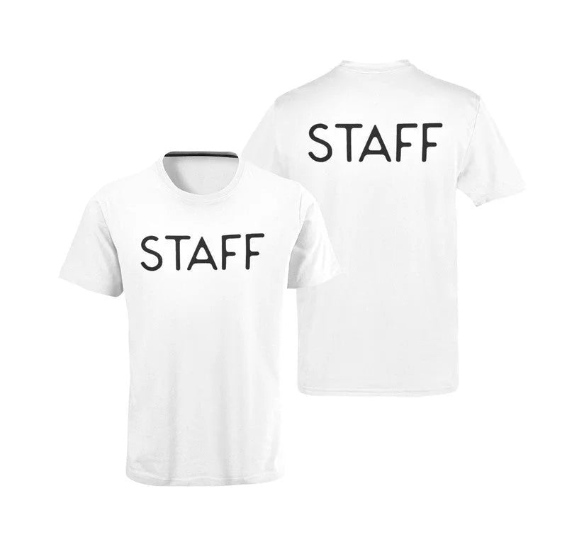 Staff T-Shirt Screen Printed Tee Printed Front  | NYC Factory