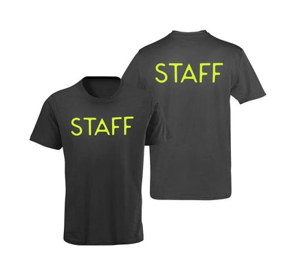 Staff T-Shirt Screen Printed Tee Printed Front & Back Staff Event Shirt