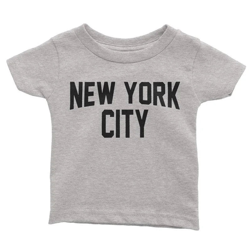 New York City Infant Tee Screen Printed Soft Cotton Baby T-Shirt