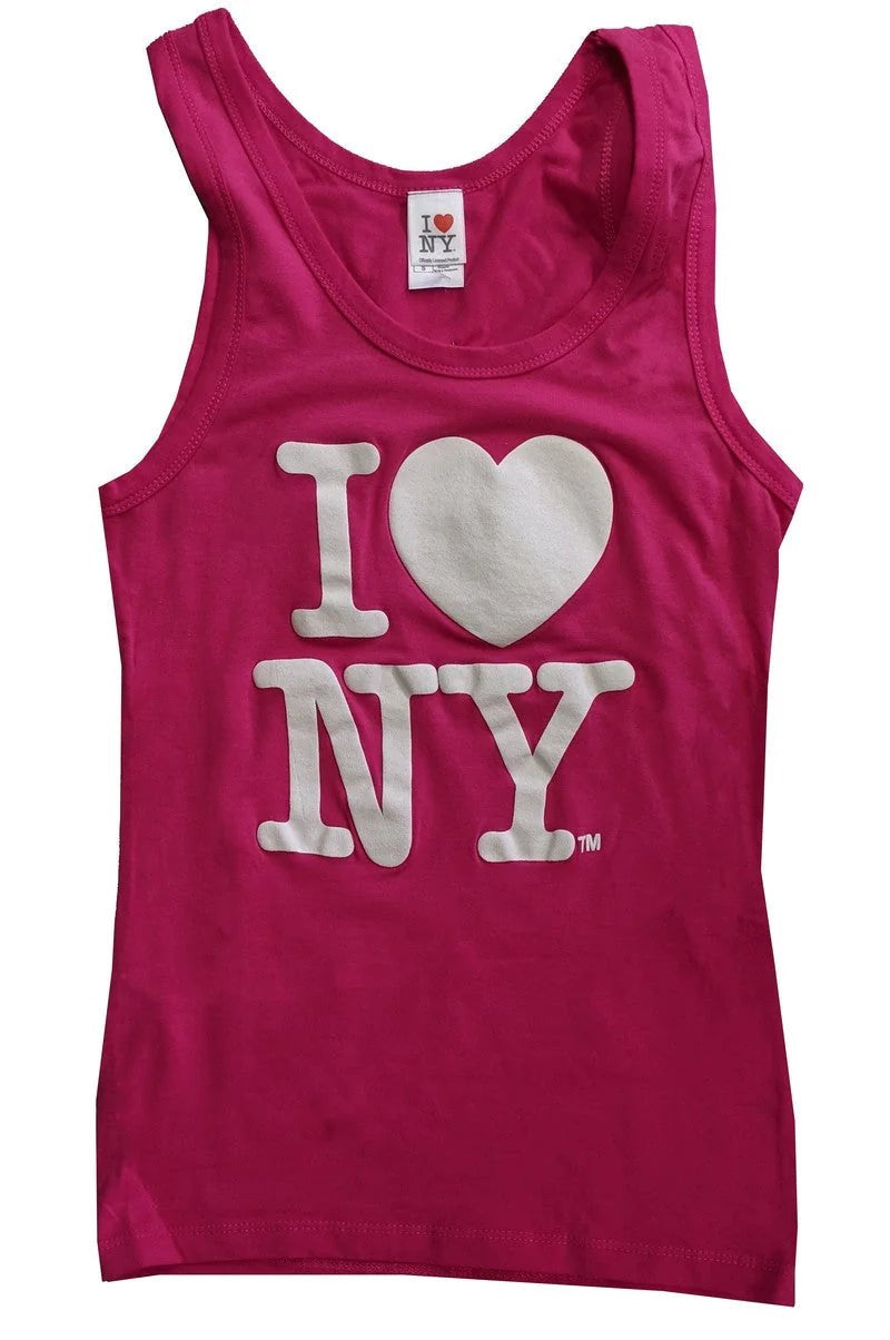 I Love NY Women's Pink Tank Top Heart Logo | Official NYC Apparel