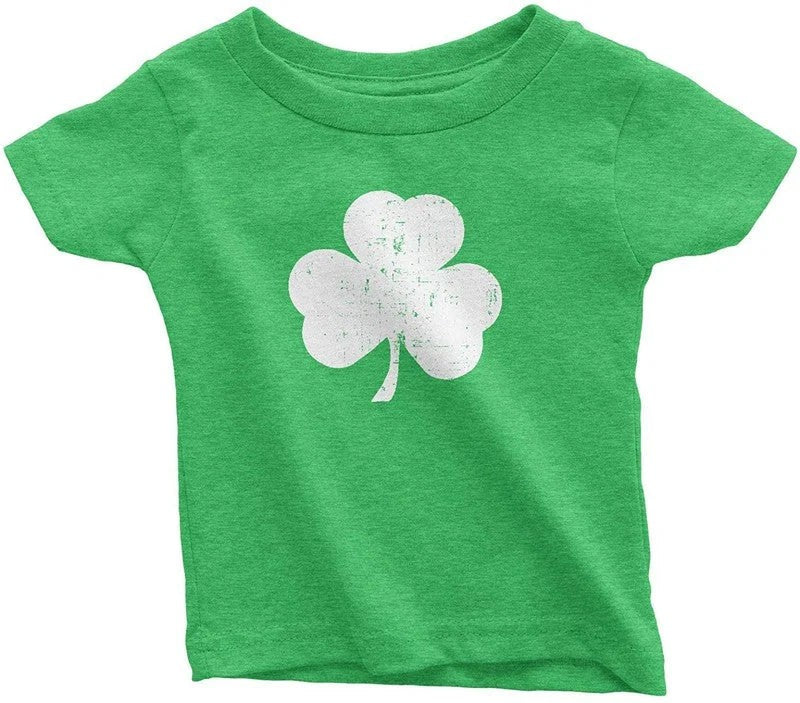 Shamrock Toddler Tee( Distressed Design, Heather Green)