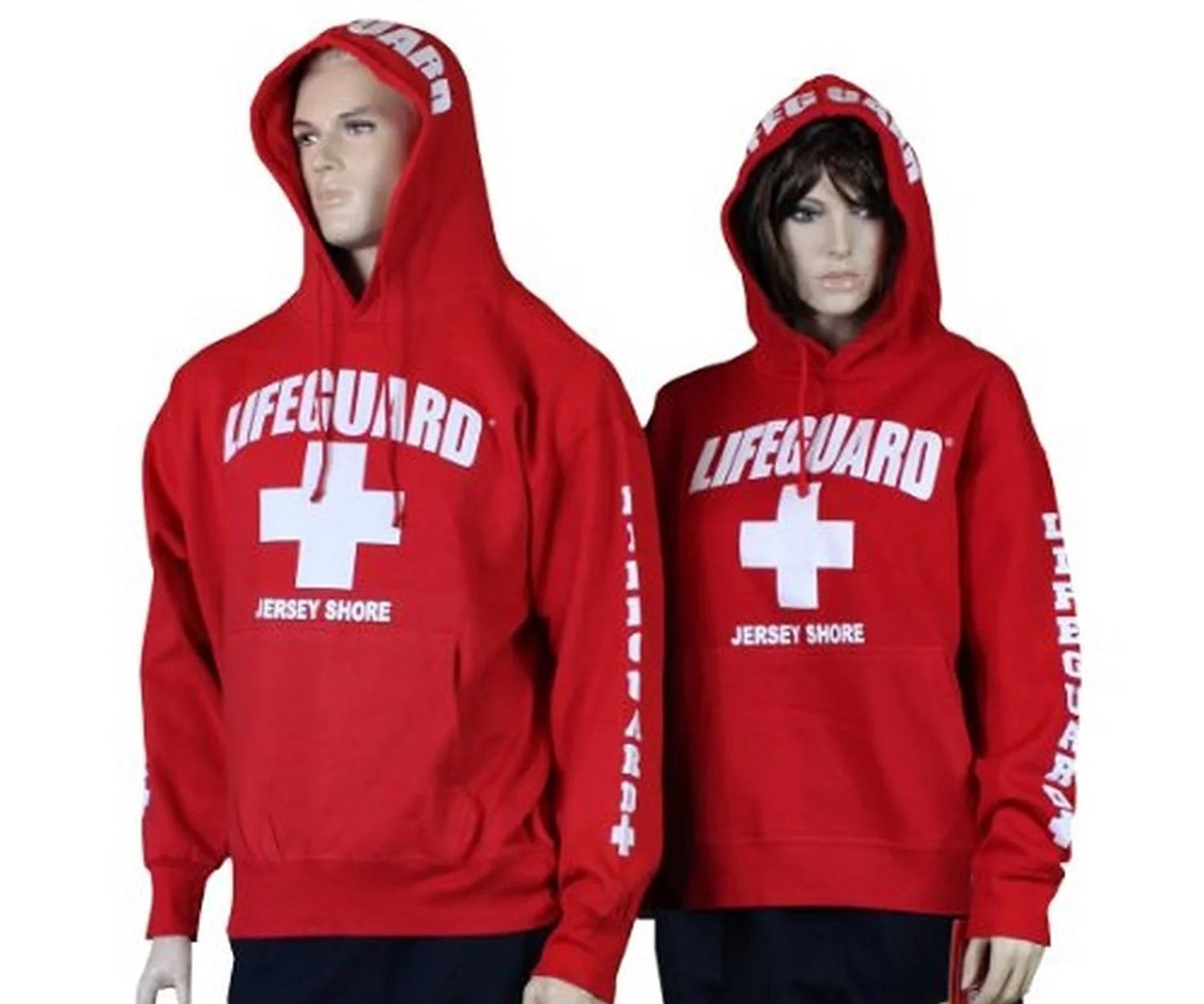 Lifeguard Jersey Shore NJ Life Guard Sweatshirt Red XL - NYC Factory