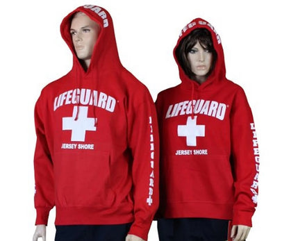 Lifeguard Jersey Shore NJ Life Guard Sweatshirt Red XL - NYC Factory