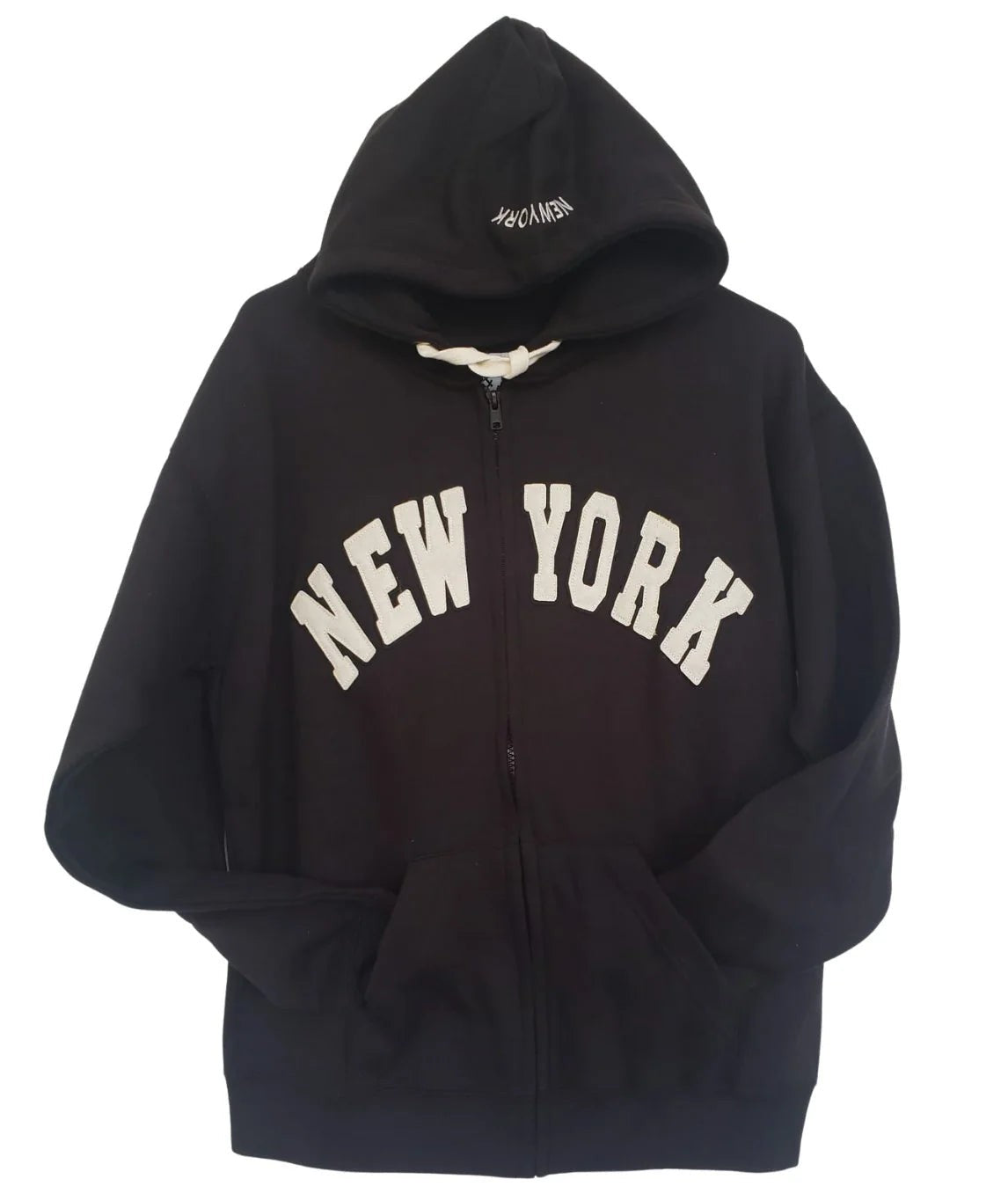 NYC Factory Men's New York City Black Zippered  | NYC Factory