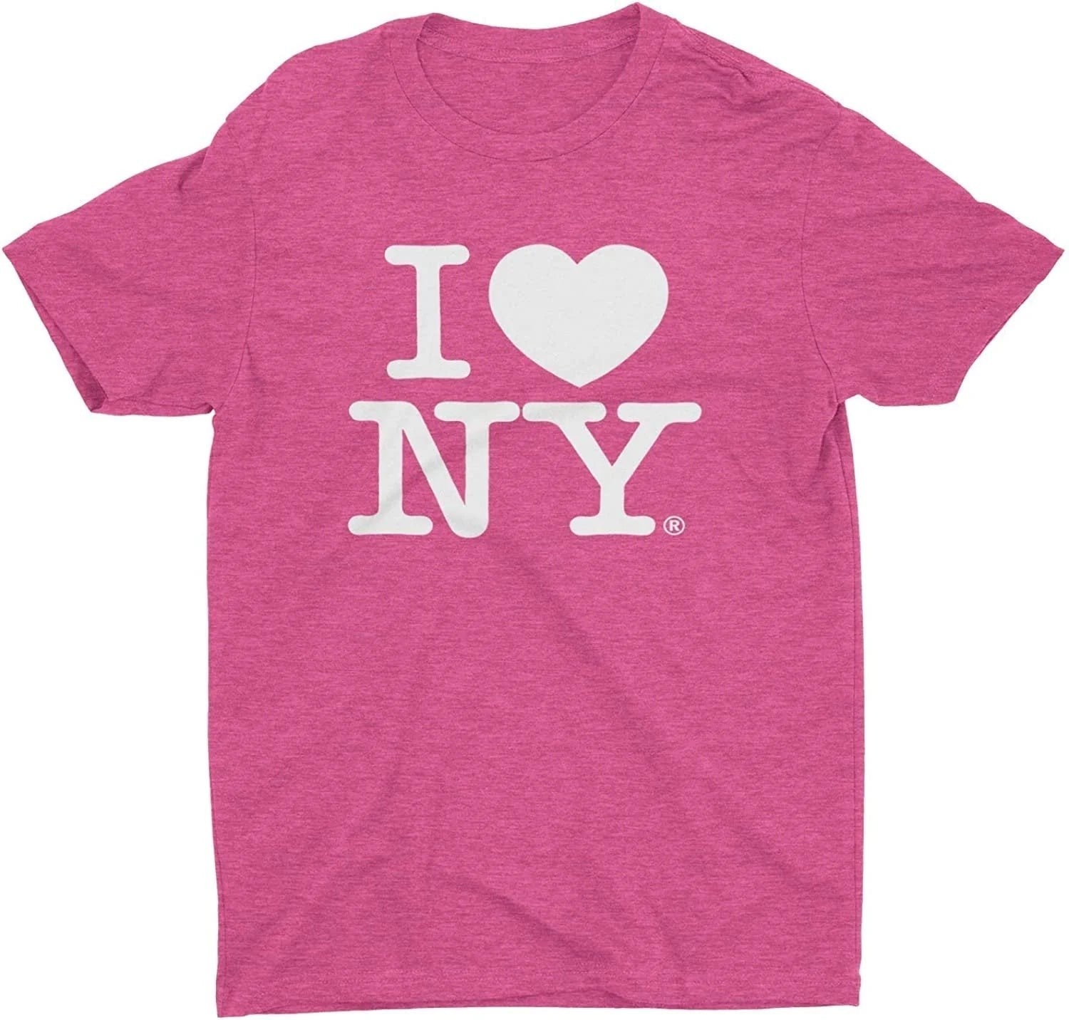I Love NY Retro Vintage Tee Heather Pink | Official NYC Apparel