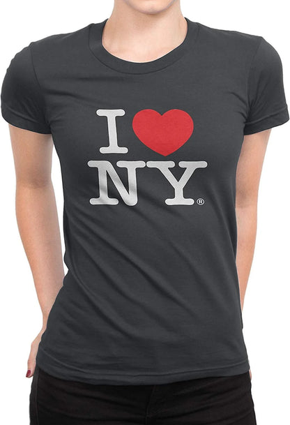 I Love NY Ladies T-Shirt Crewneck Tee Officially Licensed