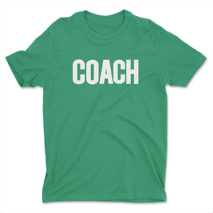 Coach Men's T-Shirt (Solid Design, Green & White)
