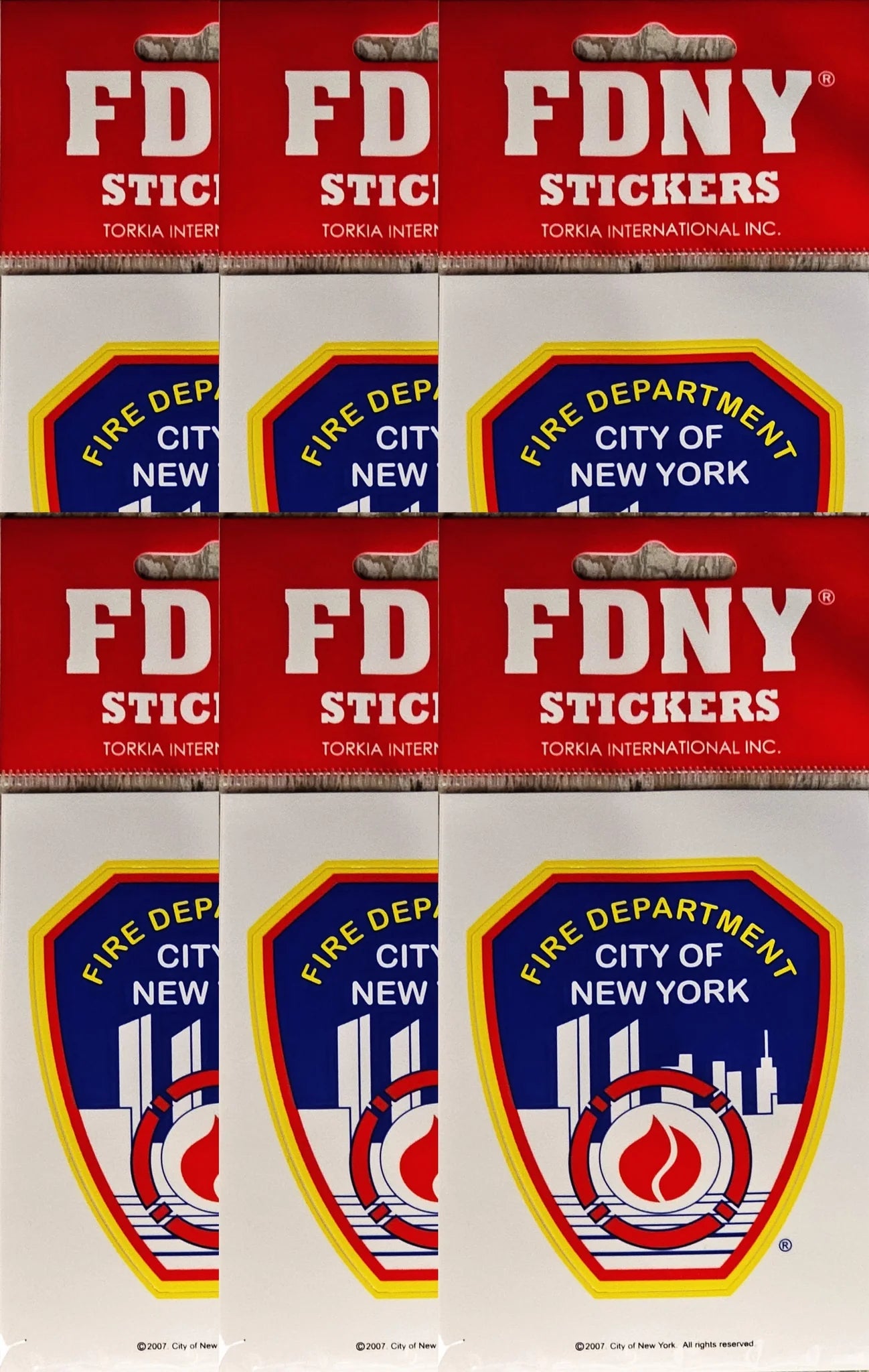 FDNY Car Window Sticker Officially Licensed Seal Decal  Auto Bumper