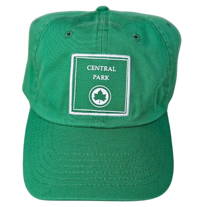 Central Park Baseball Hat / Officially Licensed (Adult Unisex, Green & White)