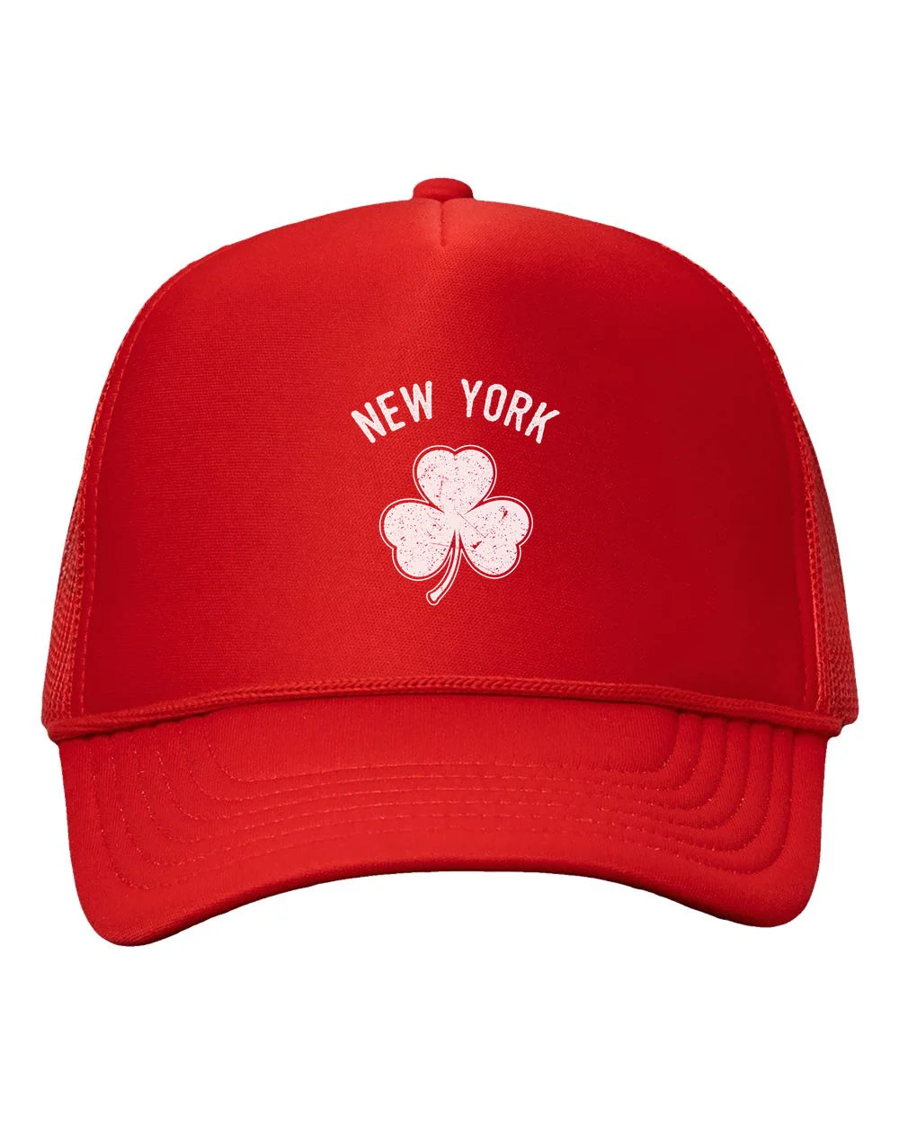 New York City Irish Shamrock Design Trucker Baseball Hat