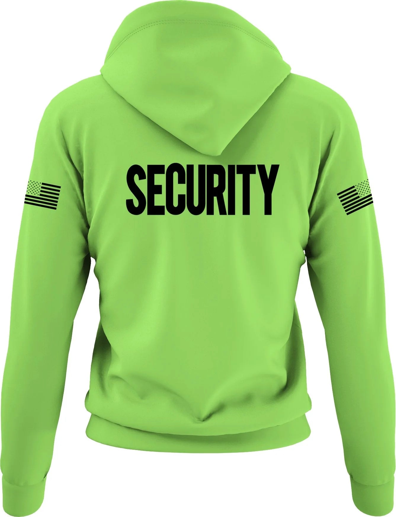 Security Hoodie with USA Flag Sleeve Prints Staff Coach Guard Police Sheriff