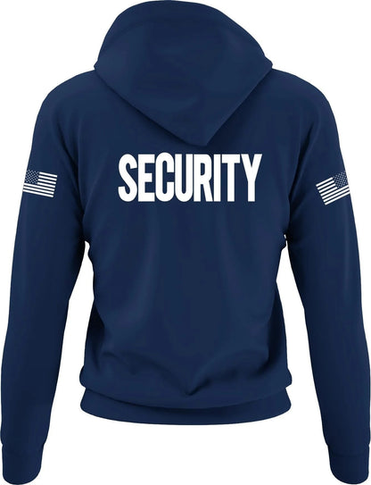 Security Hoodie with USA Flag Sleeve Prints Staff Coach Guard Police Sheriff